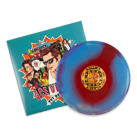 Ace Ventura: Pet Detective - Original Motion Picture Score - Turquoise / Orange / Red Splatter Vinyl