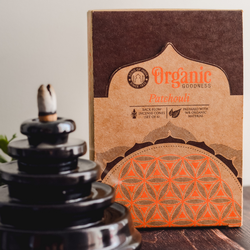 Organic Goodness - Backflow Incense Cones - Patchouli