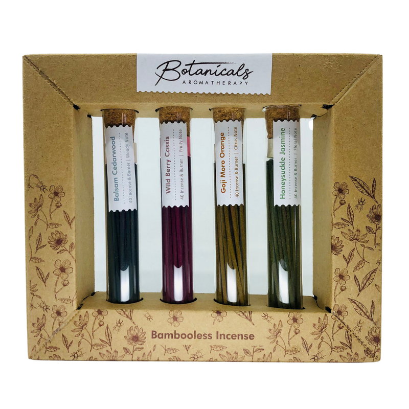Botanicals Aromatherapy - Set Of 4 Incense in Jar - Gift Pack