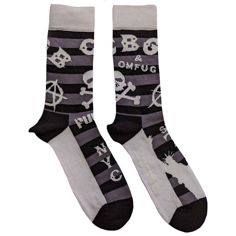CBGB - Logos Striped - Socks
