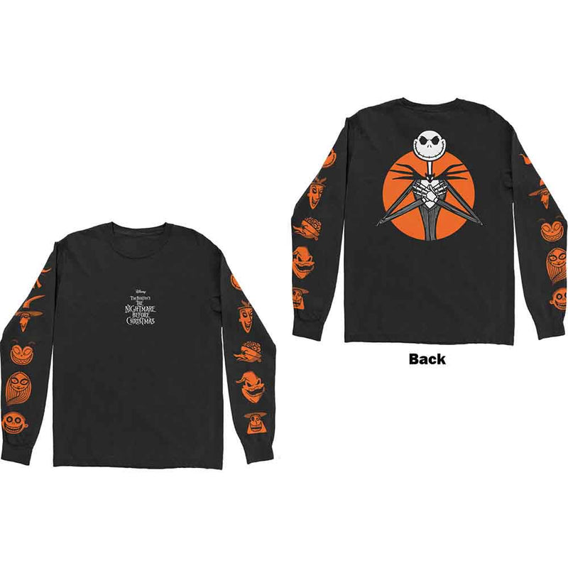 Disney - The Nightmare Before Christmas All Characters Orange - Long Sleeve T-Shirt