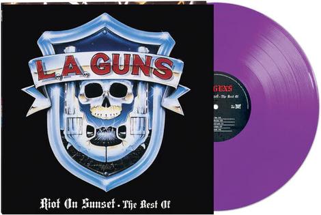 L.A. Guns - Riot On Sunset: The Best Of - Purple Marble Vinyl