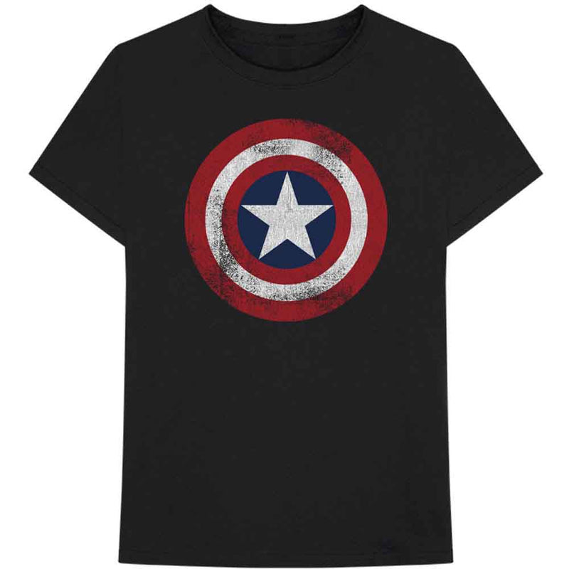 Marvel Comics - Captain America Distressed Shield - Unisex T-Shirt