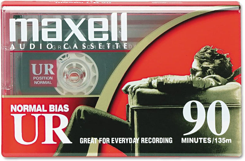 Maxell - UR-90 Normal Bias Audio Cassette 90 Minute With Case - Cassette