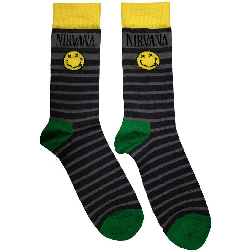 Nirvana - Yellow Smiley Pattern - Socks