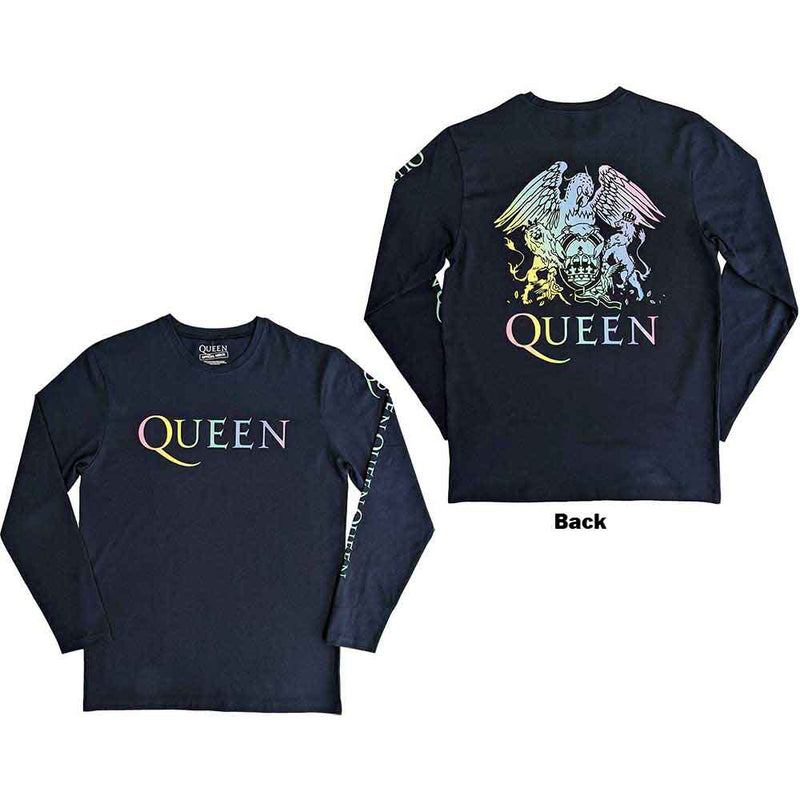 Queen - Rainbow Crest - Long Sleeve T-Shirt