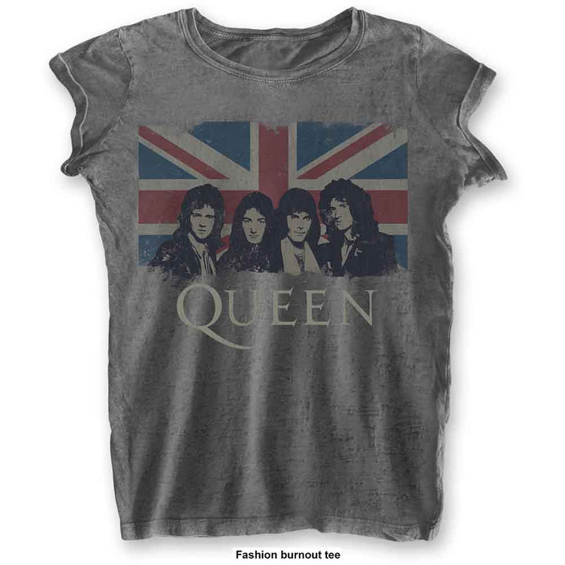 Queen - Vintage Union Jack - Ladies T-Shirt