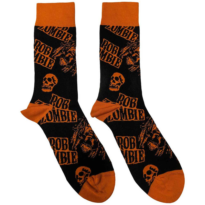 Rob Zombie - Skull Face Orange - Socks