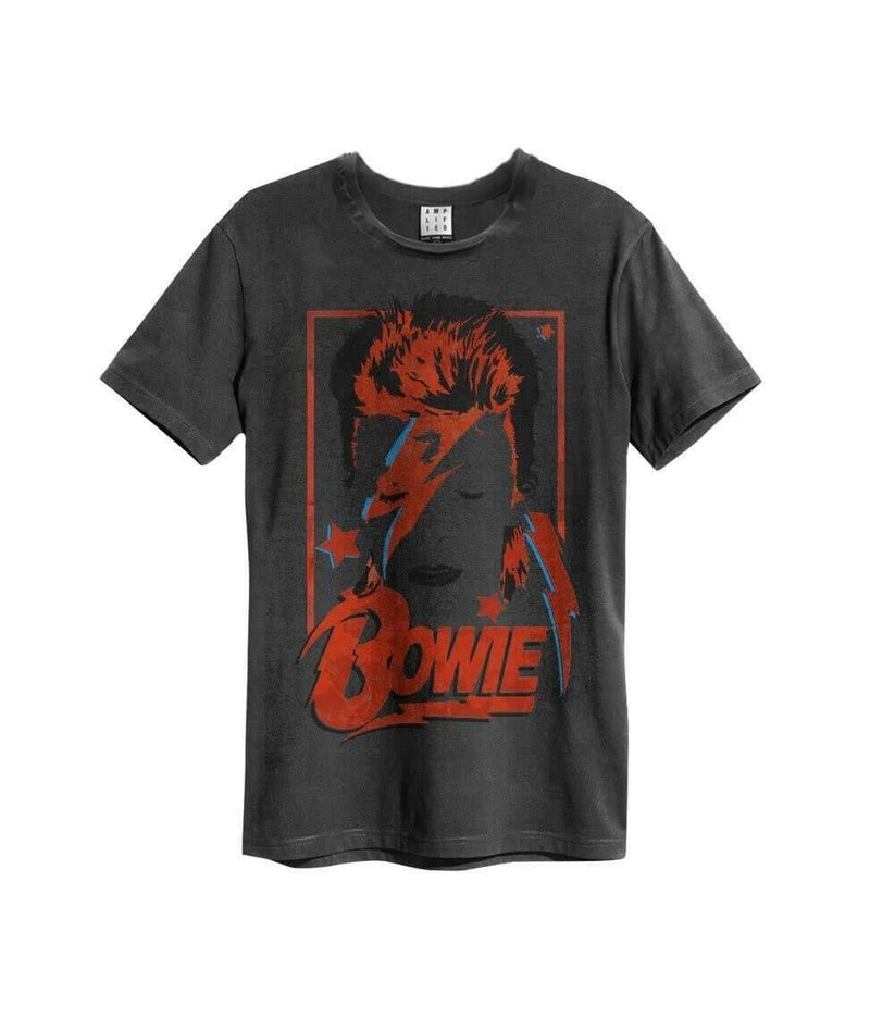David Bowie - Aladdin Sane - Vintage T-Shirt - Charcoal
