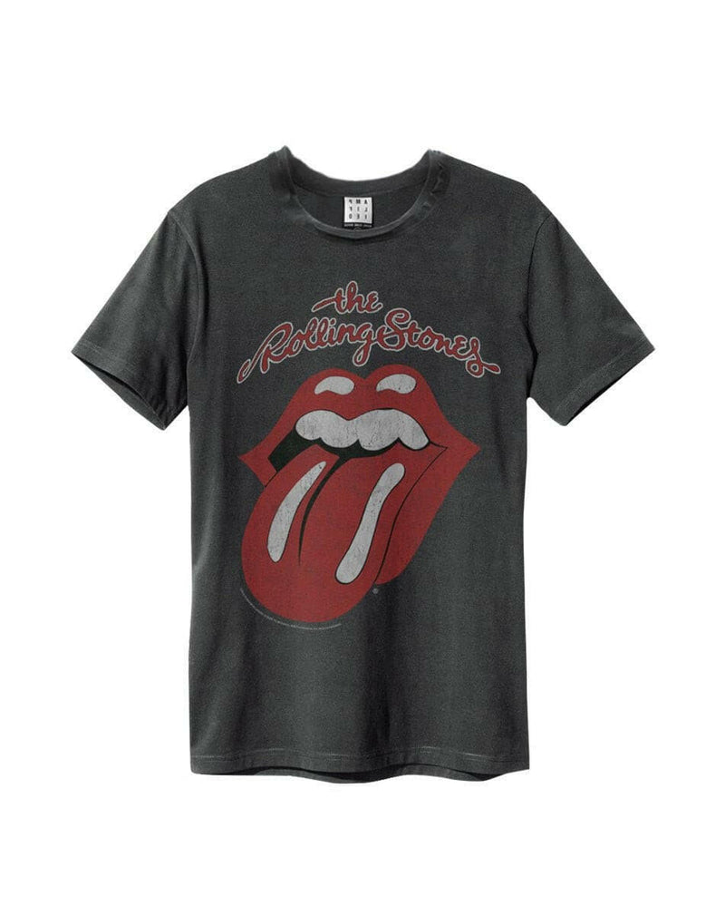 The Rolling Stones - Vintage Tongue - Vintage T-Shirt - Charcoal
