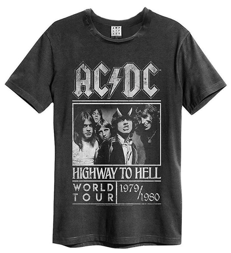 AC/DC - Highway To Hell Poster (Vintage) - Charcoal Unisex T-Shirt