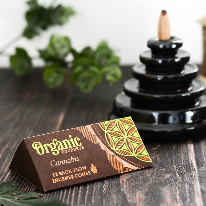 Organic Goodness - Backflow Incense Cones - Cannabis