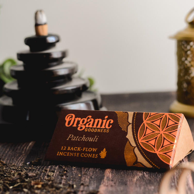 Organic Goodness - Backflow Incense Cones - Patchouli
