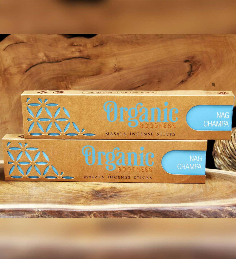 Organic Goodness - Masala Incense - Nag Champa (12 Boxes)
