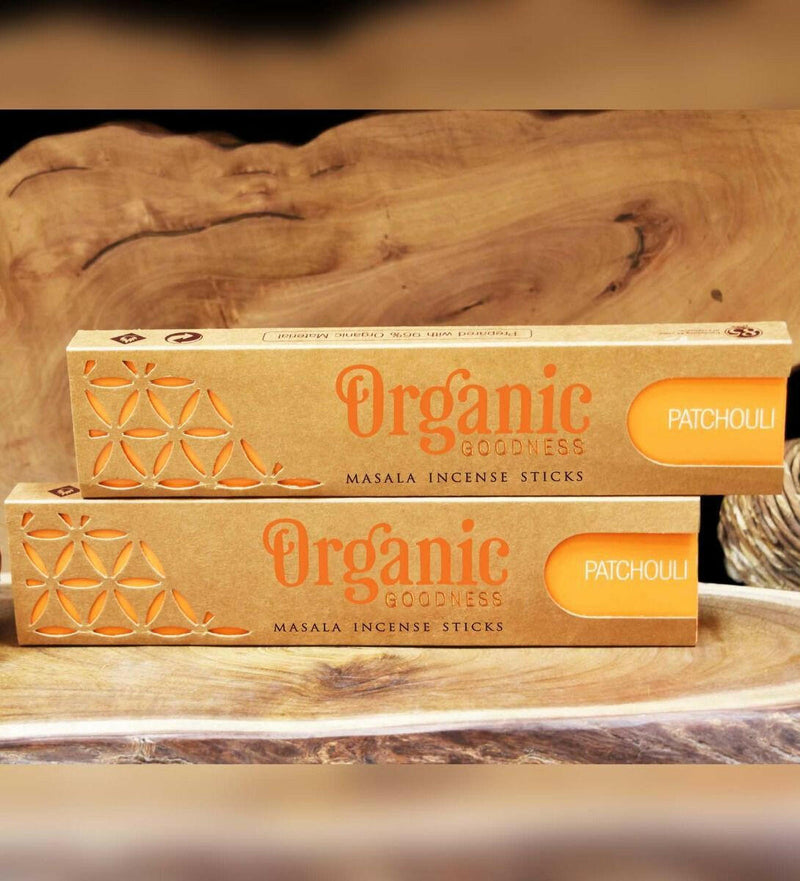 Organic Goodness - Masala Incense - Patchouli (12 Boxes)