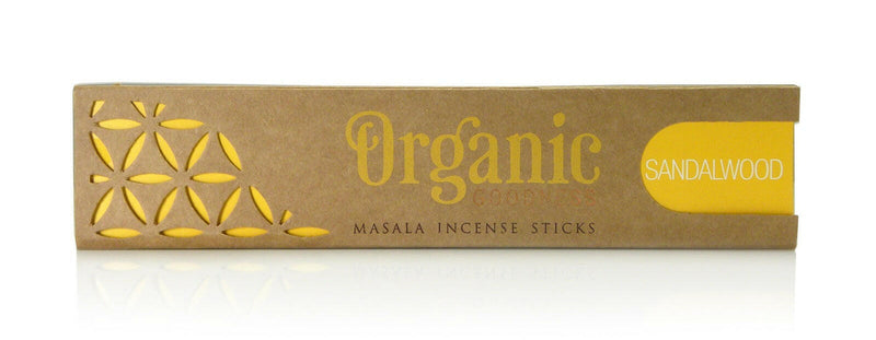 Organic Goodness - Masala Incense - Sandalwood (12 Sticks)