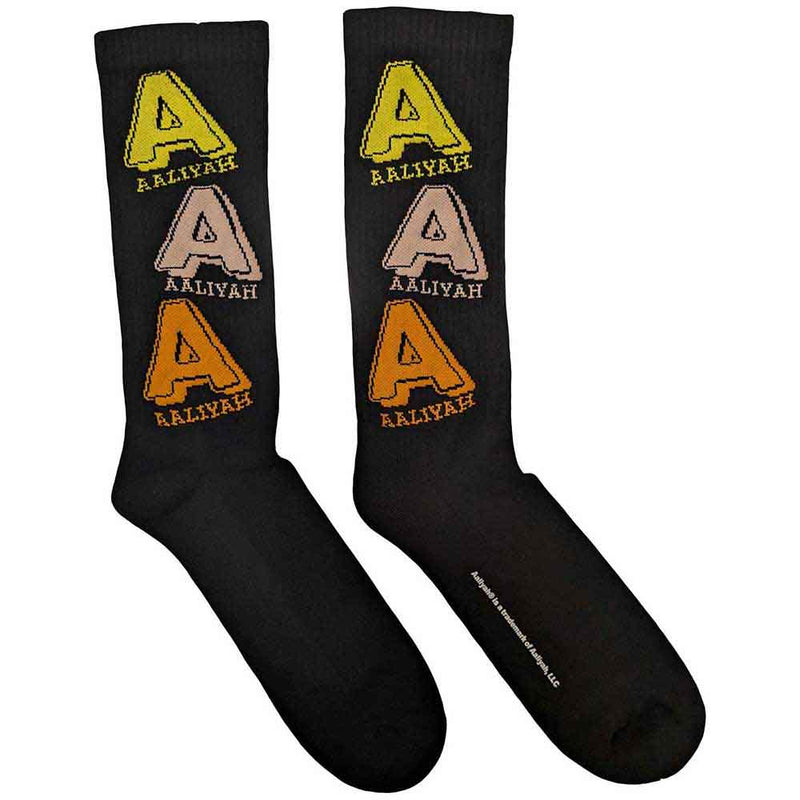 Aaliyah - Tricolour Logo - Socks