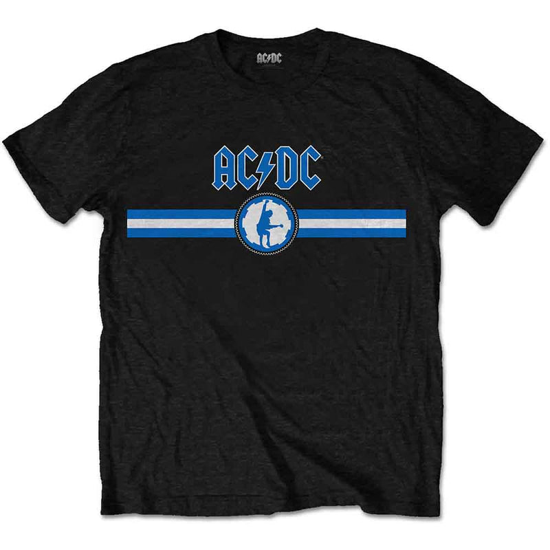 AC/DC - Blue Logo & Stripe - Unisex T-Shirt
