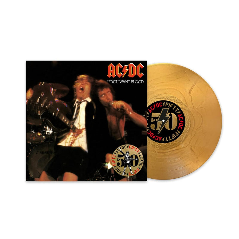 AC/DC - If You Want Blood You've Got It (50th Anniversary) - Gold Vinyl