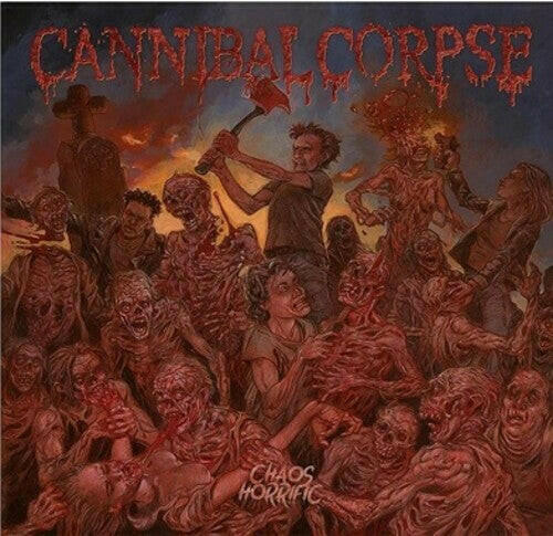 Cannibal Corpse - Chaos Horrific - Red & Orange Ink Spots Vinyl