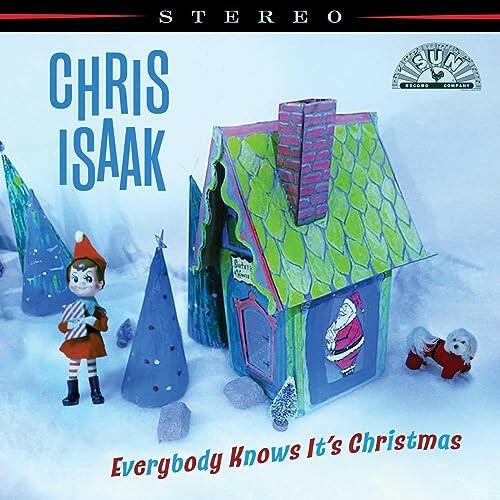 Chris Isaak - Everybody Knows It's Christmas (Deluxe) - Green / White Swirl Vinyl