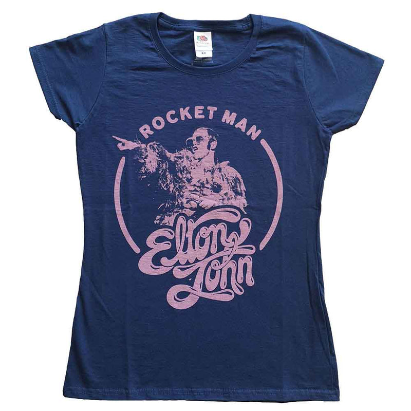 Elton John - Rocketman Circle Point - Ladies T-Shirt
