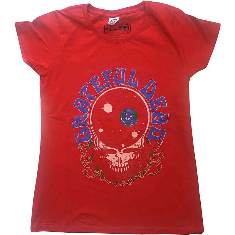 Grateful Dead - Space Your Face & Logo - Ladies T-Shirt