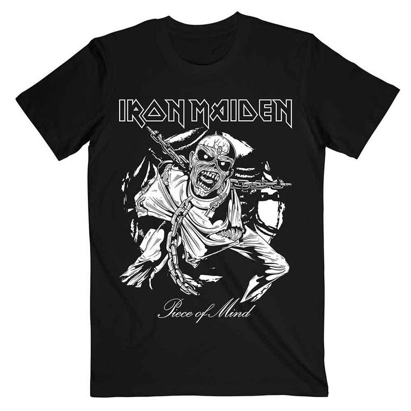 Iron Maiden - Piece of Mind Mono Eddie - Unisex T-Shirt
