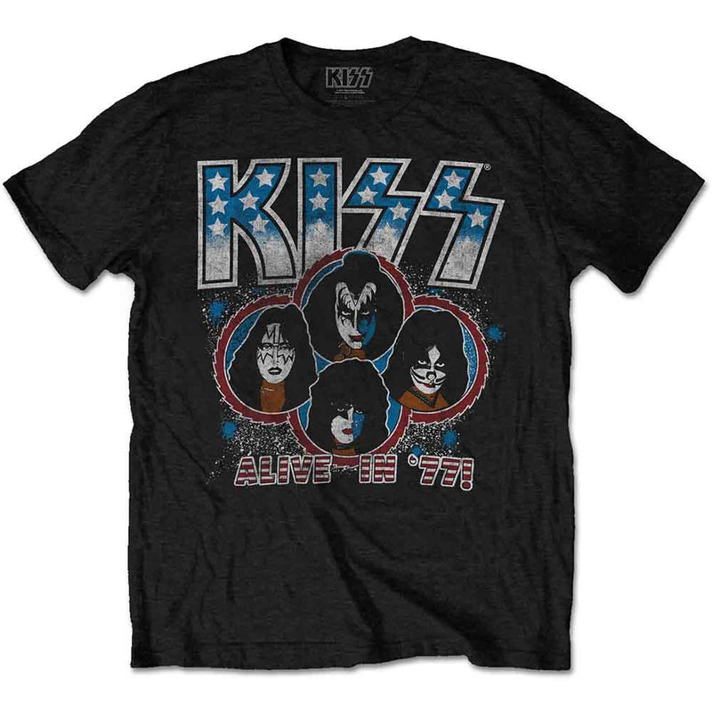 Kiss - Alive In '77 - Unisex T-Shirt