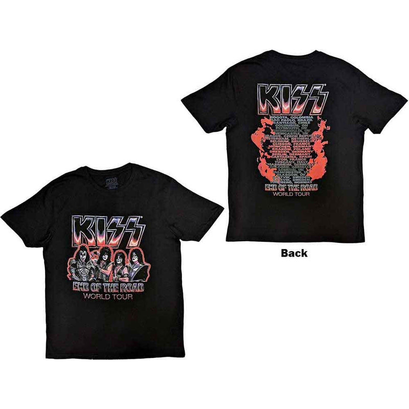 Kiss - End Of The Road Tour Red - Unisex T-Shirt