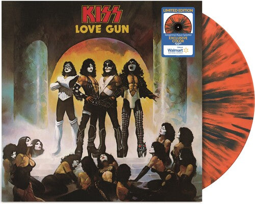 Kiss - Love Gun - Tangerine / Aqua Splatter Vinyl