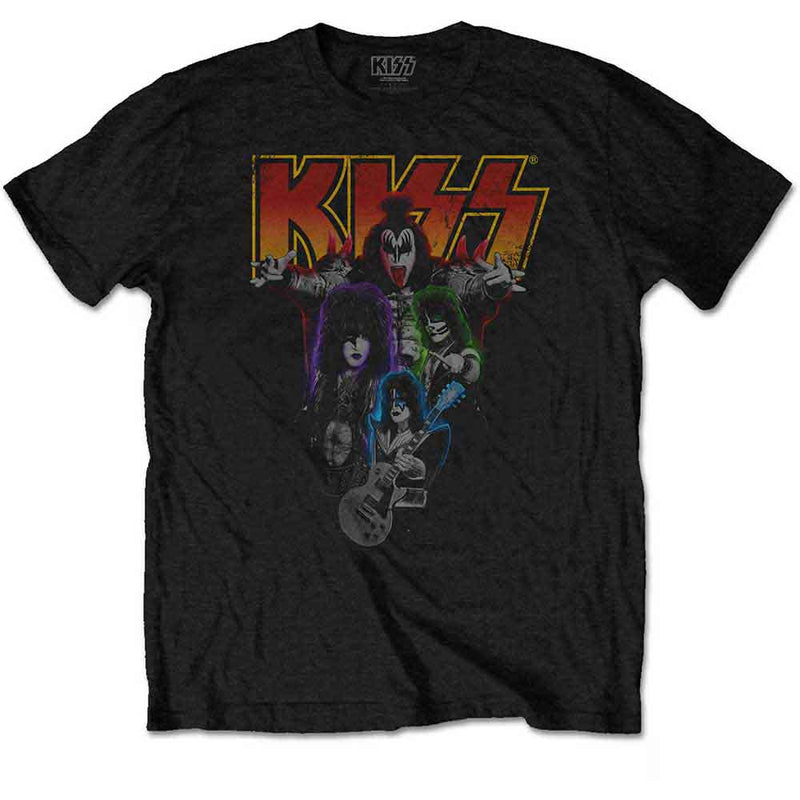 Kiss - Neon Band - Unisex T-Shirt