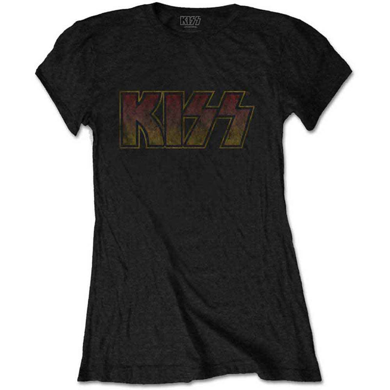 Kiss - Vintage Classic Logo - Ladies T-Shirt