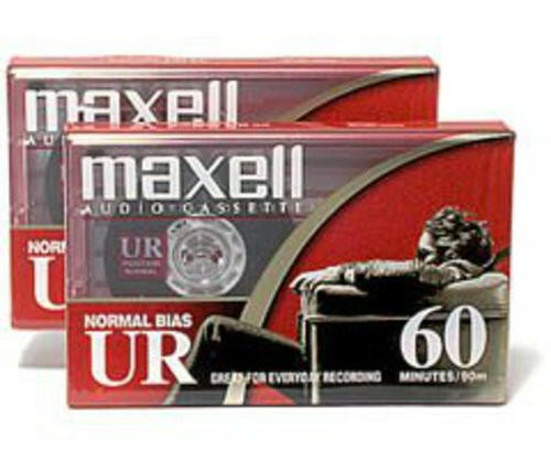 Maxell - Maxell 60 Minute Storage Capacity Normal Bias Type Flat Packs 2 Pack Cassettes - Cassette