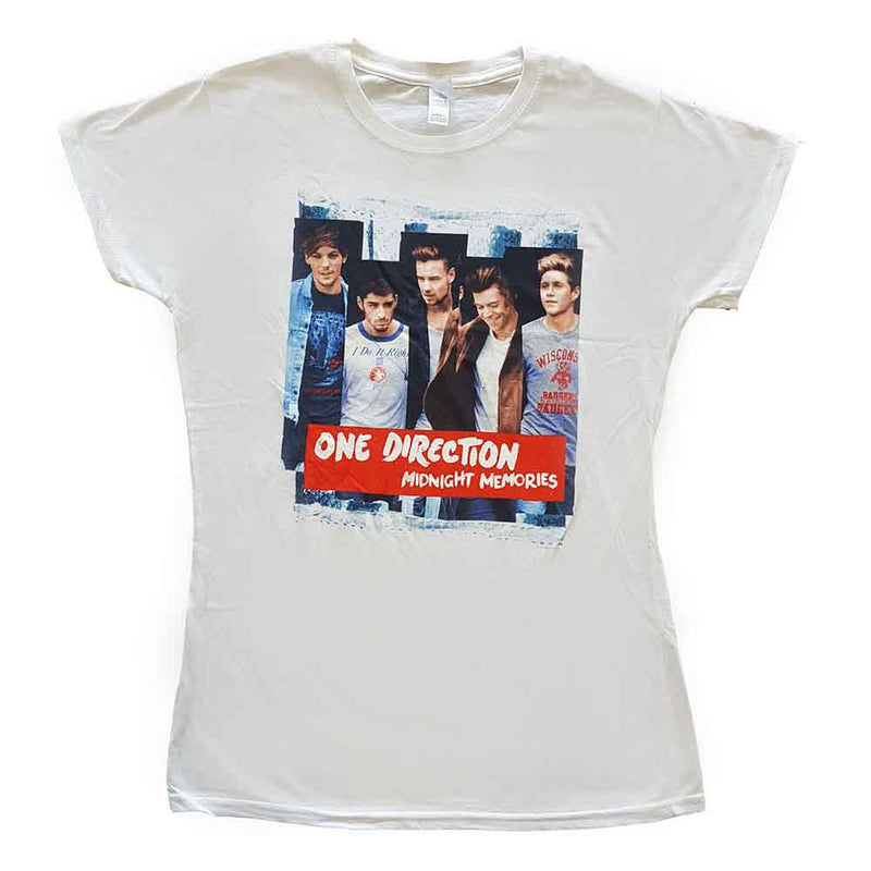 One Direction - Midnight Memories Strips - Ladies T-Shirt