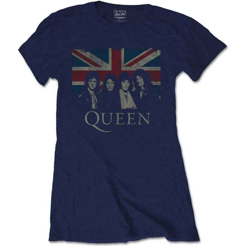 Queen - Vintage Union Jack - Ladies T-Shirt
