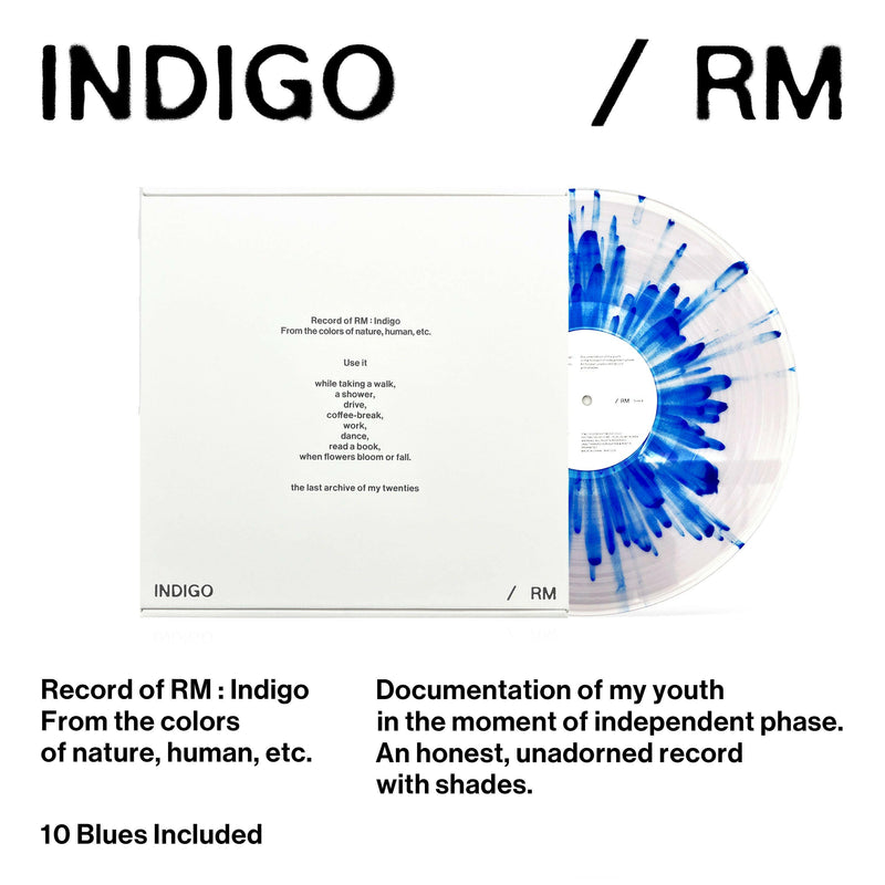 RM (BTS) - Indigo - Blue Splatter Vinyl