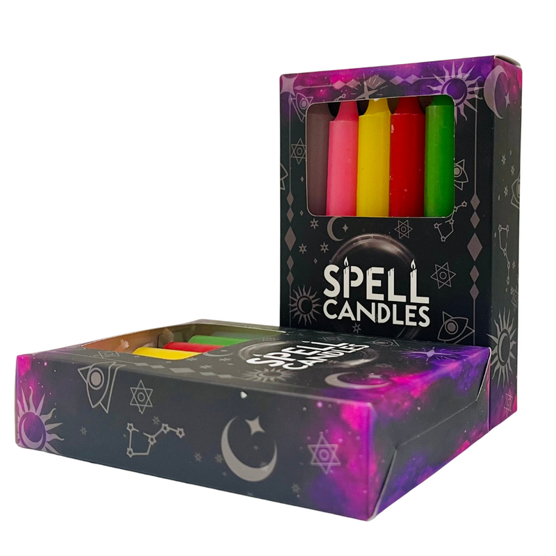 Spell Candles - 12 Pack - 10cm Mixed
