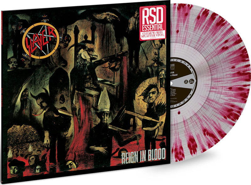 Slayer - Reign In Blood - Clear / Red Splatter Vinyl