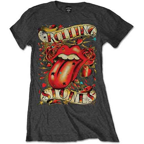 The Rolling Stones - Tongue & Stars - Ladies T-Shirt
