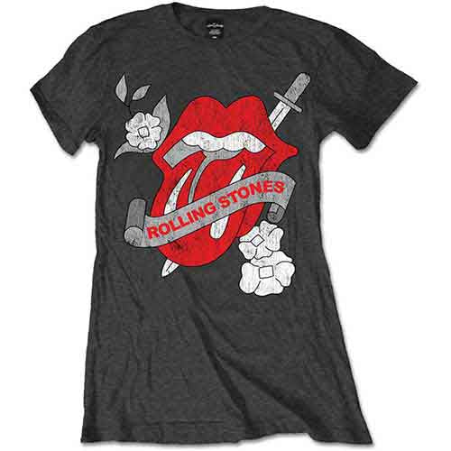 The Rolling Stones - Vintage Tattoo - Ladies T-Shirt