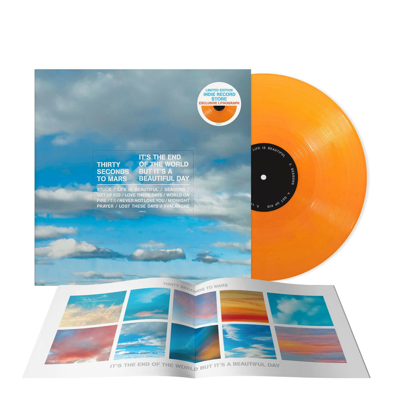 Thirty Seconds To Mars - It's The End Of The World But It's A Beautiful Day - Tangerine Vinyl
