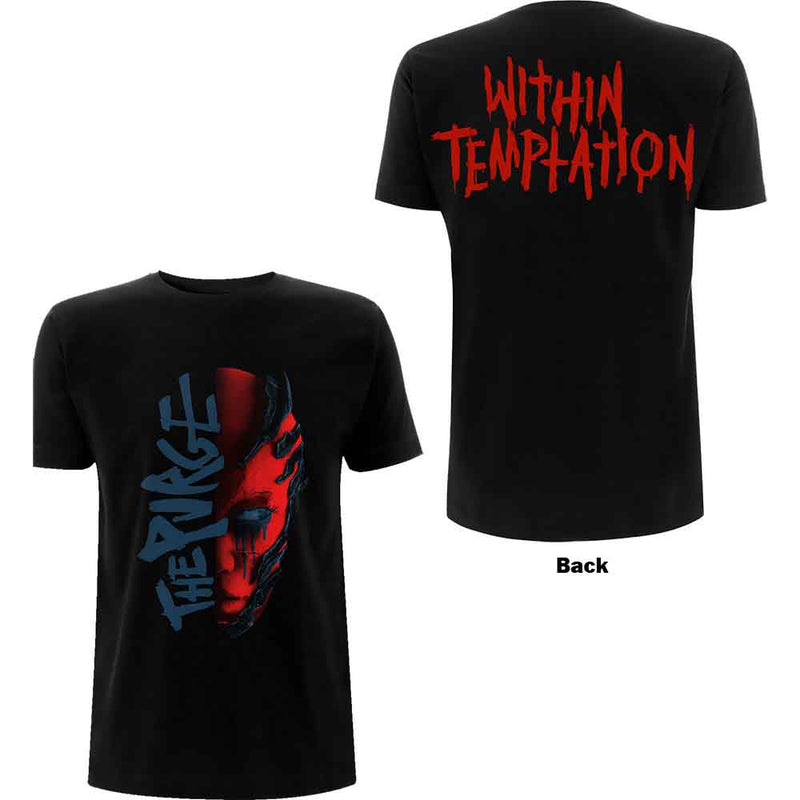 Within Temptation - Purge Outline (Red Face) - Ladies T-Shirt