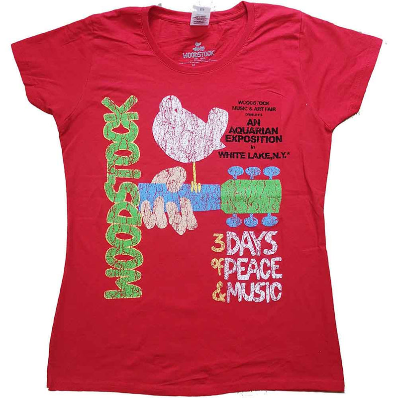 Woodstock - Vintage Classic Poster - Ladies T-Shirt