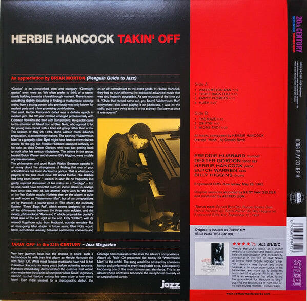 Herbie Hancock : Takin' Off (LP, Album, Ltd, RE, Red)