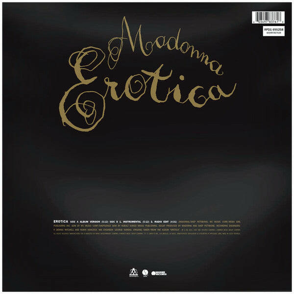 Madonna : Erotica (12", Ltd, Pic, RE)