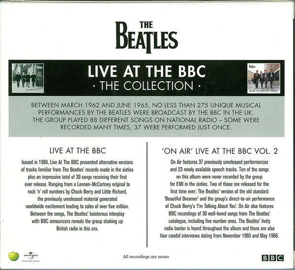 The Beatles : Live At The BBC - The Collection (Vol. 1 & 2) (2xCD, Album, Mono, RE, RM + 2xCD, Album, Mono, RM )