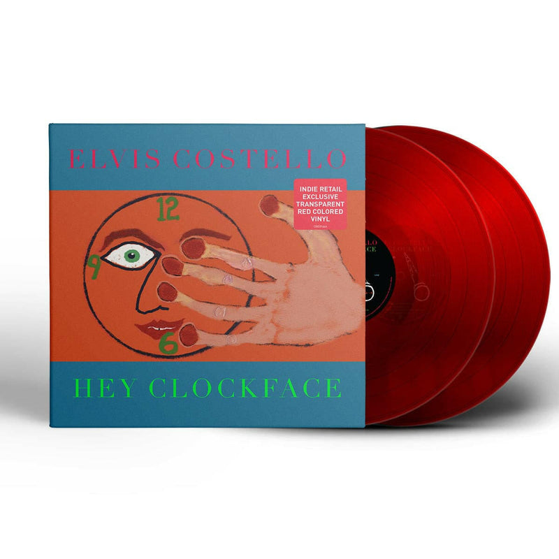 Elvis Costello - Hey Clockface - Clear Red Vinyl