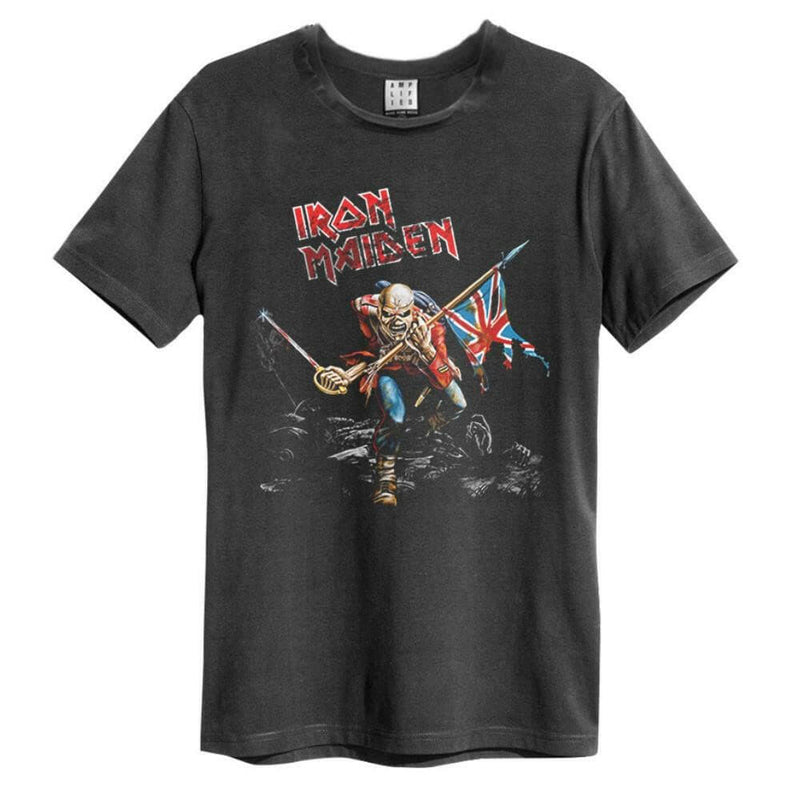 Iron Maiden - 80 Tour - Vintage T-Shirt - Charcoal