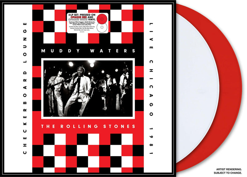 Muddy Waters & The Rolling Stones - Live at Checkerboard Lounge Chicago 1981 - Red & White Vinyl